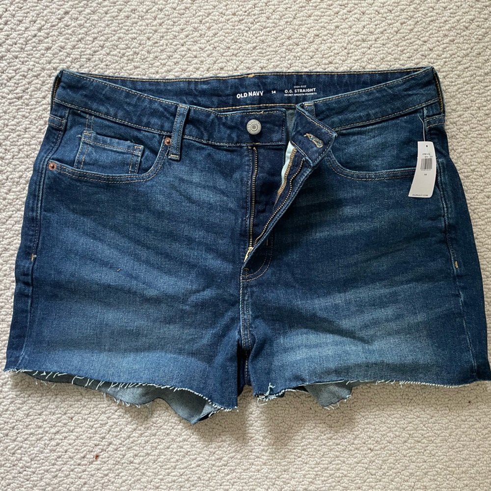 High-Waisted OG Straight Cut-Off Jean Shorts